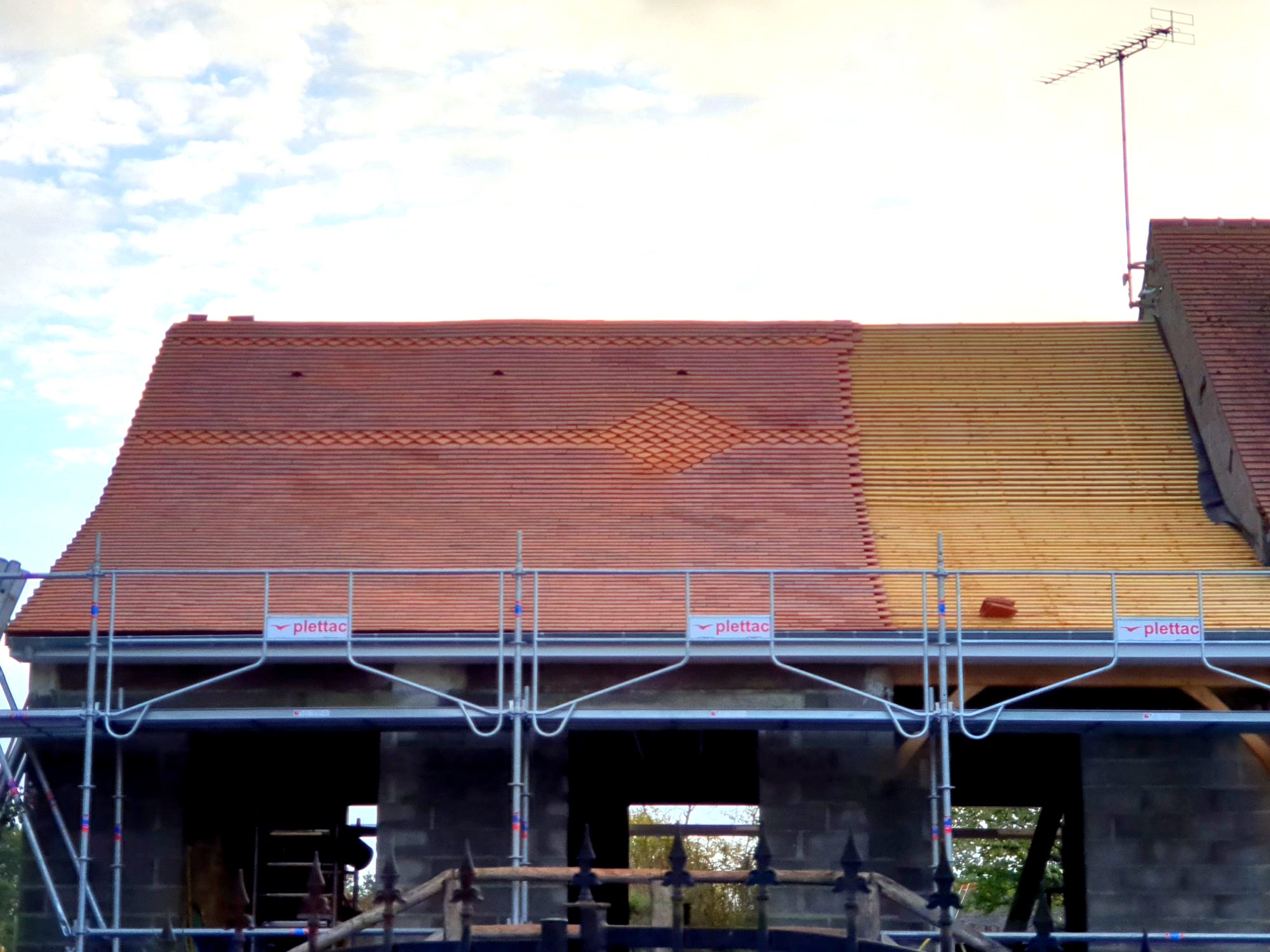 Pose tuiles en cours